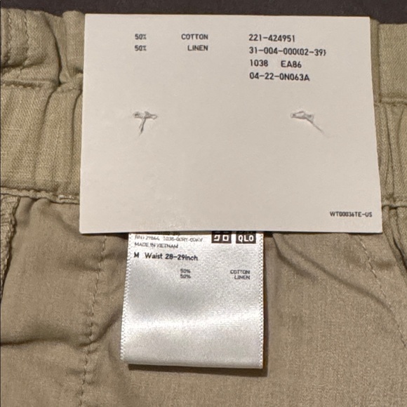 Uniqlo Linen Cotton Relaxed Shorts NWT - Picture 7 of 9